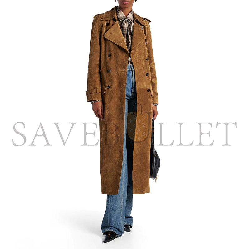 Y51 SUEDE TRENCH COAT